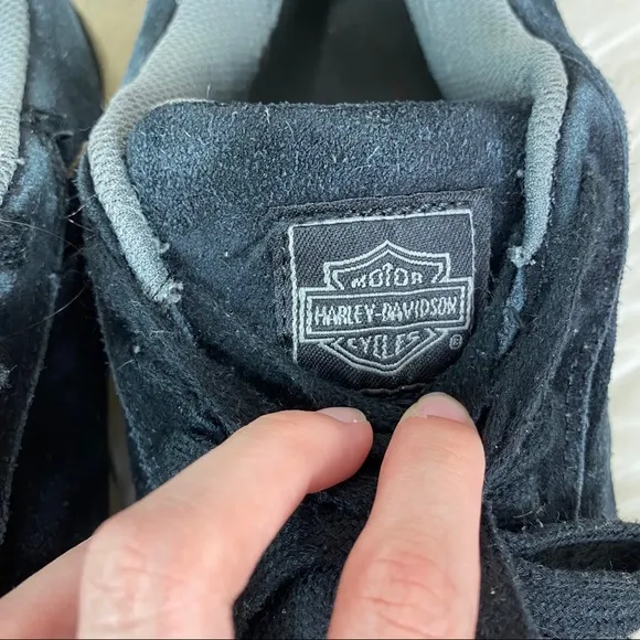Harley-Davidson Mens Steel Toe Black Suede sneaker
