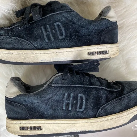 Harley-Davidson Mens Steel Toe Black Suede sneaker