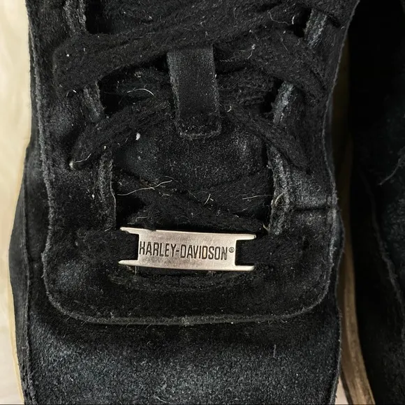 Harley-Davidson Mens Steel Toe Black Suede sneaker