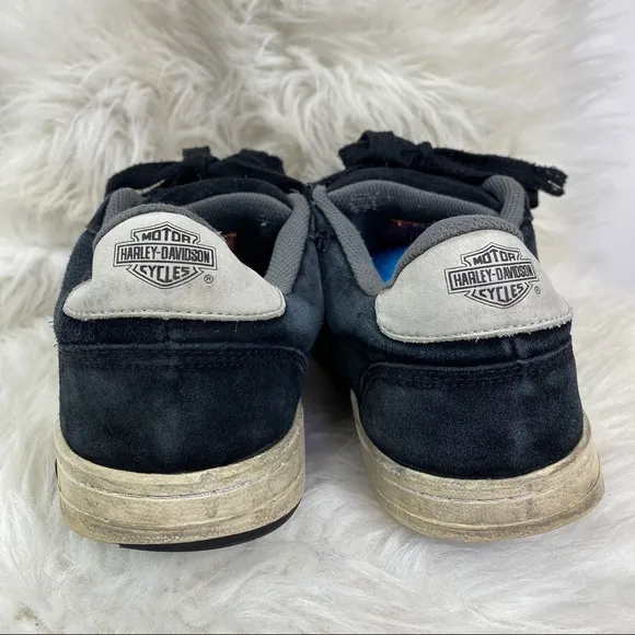 Harley-Davidson Mens Steel Toe Black Suede sneaker