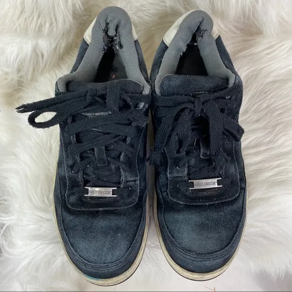 Harley-Davidson Mens Steel Toe Black Suede sneaker