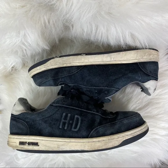 Harley-Davidson Mens Steel Toe Black Suede sneaker