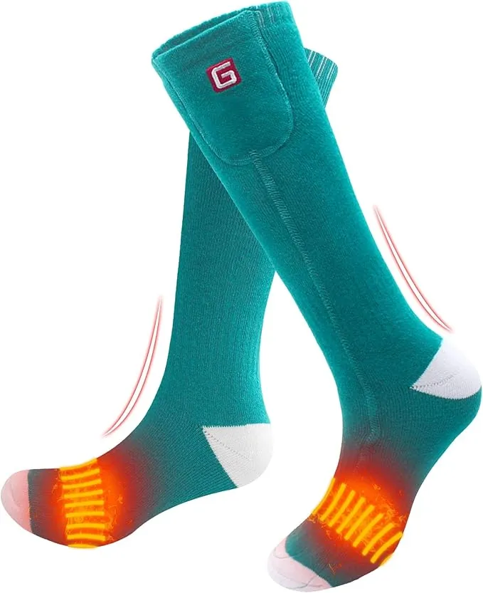 Heated Socks for Men Women Rechargeable Electric Battery Operated Heated Socks Foot Warmers for Skiing Camping Hunting Fishing Riding