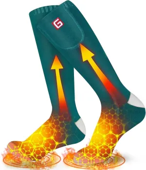 Heated Socks for Men Women Rechargeable Electric Battery Operated Heated Socks Foot Warmers for Skiing Camping Hunting Fishing Riding