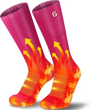 Heated Socks Rechargeable Electric Battery Heating Socks for Men Women with 3 Adjustable Heating Levels for Skiing Riding Hunting