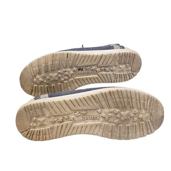 Hey Dude Mens Wally Linen Natural Collection Slip on Shoes Athletic Size 11