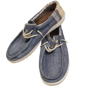 Hey Dude Mens Wally Linen Natural Collection Slip on Shoes Athletic Size 11