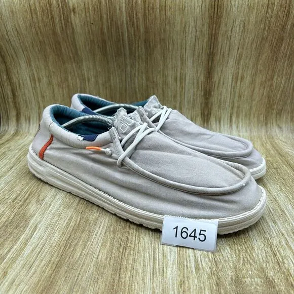 Hey Dude Shoes Wally Men's‎ Size 15 Smoke Grey Slip On Shoes Casual Boat