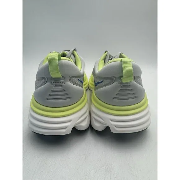 Hoka BONDI 8 Men's NEW Running Sneaker Grey/Yellow US Size 11.5 Medium (STTC)