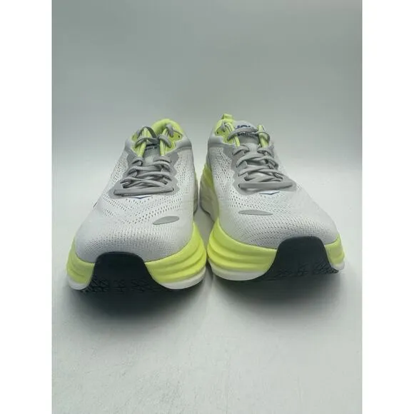 Hoka BONDI 8 Men's NEW Running Sneaker Grey/Yellow US Size 11.5 Medium (STTC)