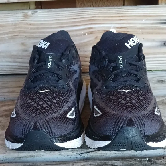 HOKA Clifton 9 Black Running Shoes