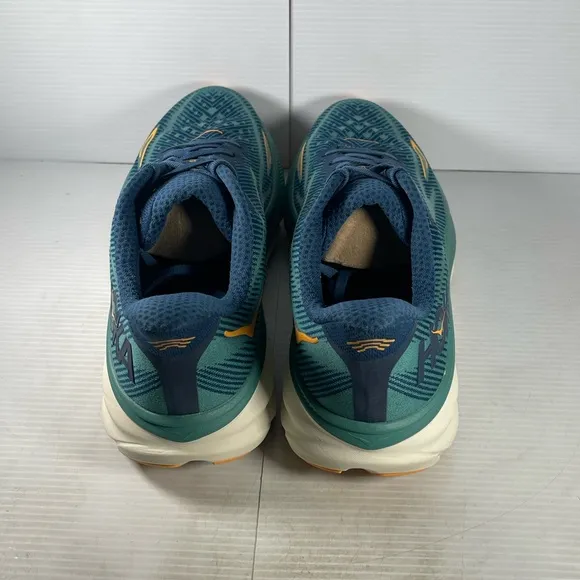 Hoka Clifton 9 - Blue and Green Running Shoes