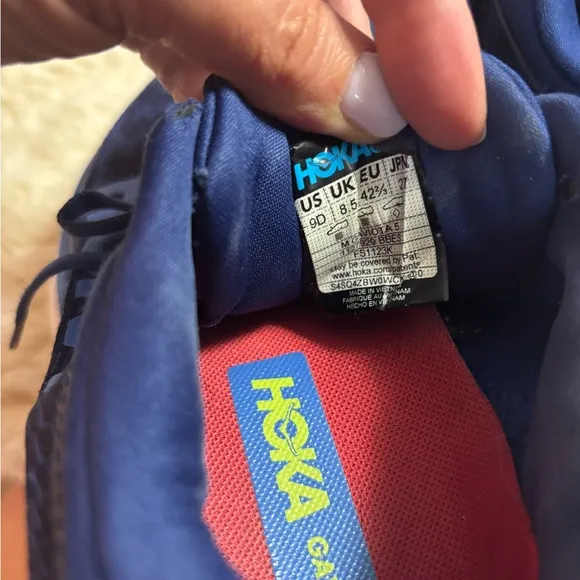 Hoka Gaviota 5 Men's Blue Running Shoes size 9