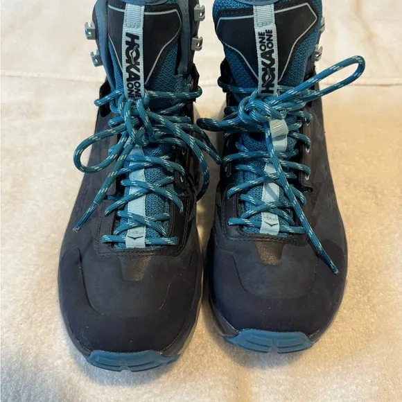 Hoka Goretex vibran Black and Blue Hiking Boots