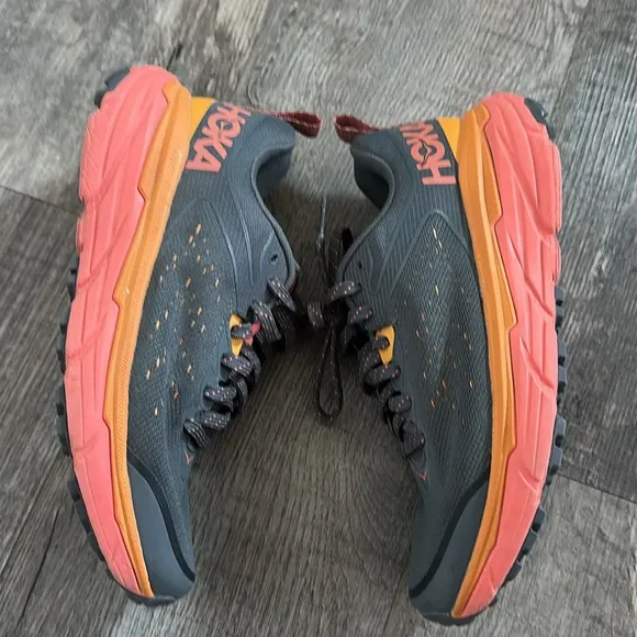 Hoka One Challenger ATR 6 - Castlerock/ Orange- Women’s Running Shoes