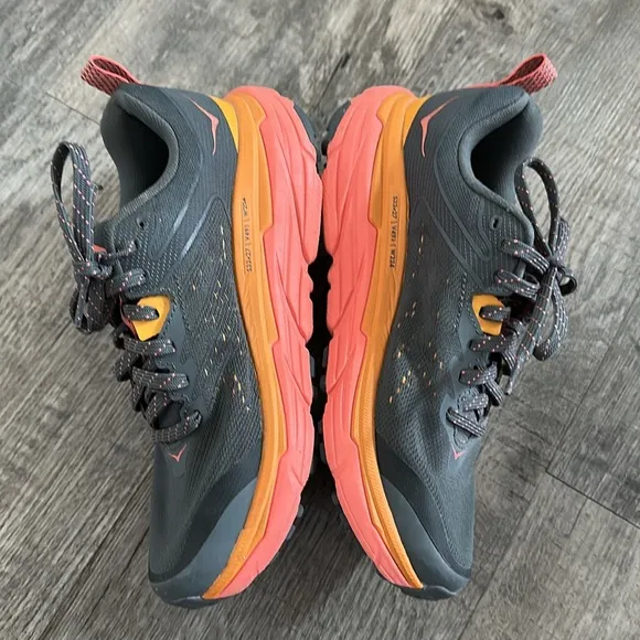 Hoka One Challenger ATR 6 - Castlerock/ Orange- Women’s Running Shoes
