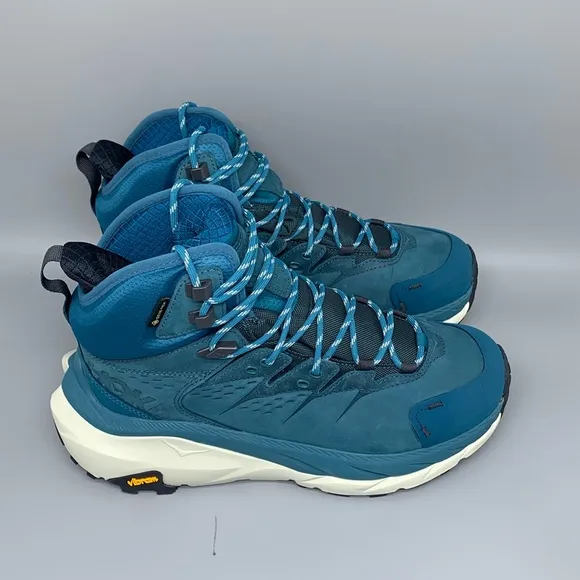 Hoka One Kaha 2 Blue Coral Gore-Tex Waterproof Hiking Boots Women's Sz 8.5B