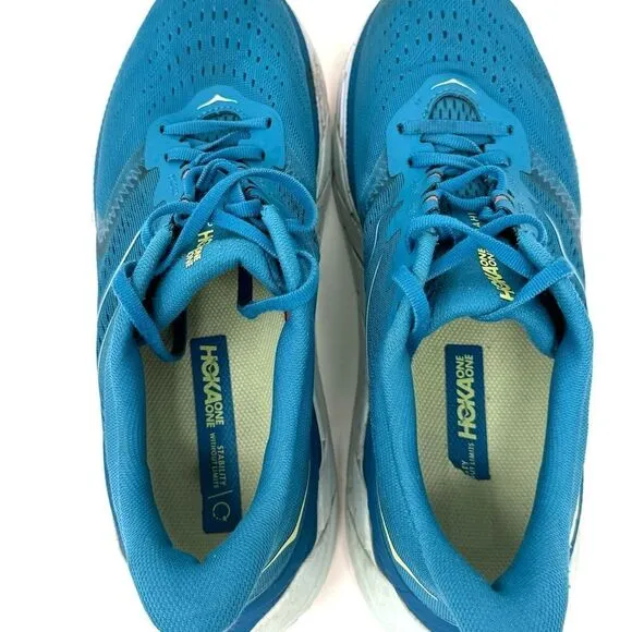 Hoka One One Arahi 5 men’s Running Shoes Size 11B Mosaic Blue Luminary Green