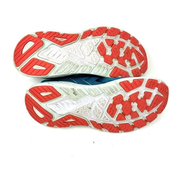 Hoka One One Arahi 5 men’s Running Shoes Size 11B Mosaic Blue Luminary Green