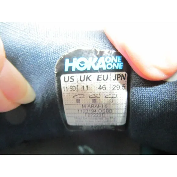 HOKA ONE ONE Arahi 6 Mens Blue Running Shoes Size US 11.5 D EUR 46 VGC