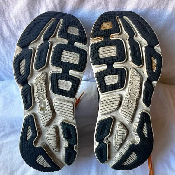 Hoka One One Bondi 6 Men's Running Shoes Black Iris Storm Blue Men's Size 8.5