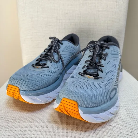 Hoka One One Bondi 7 Blue Athletic Running Shoes 1110518 BMMO Men’s Size 10