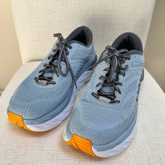 Hoka One One Bondi 7 Blue Athletic Running Shoes 1110518 BMMO Men’s Size 10