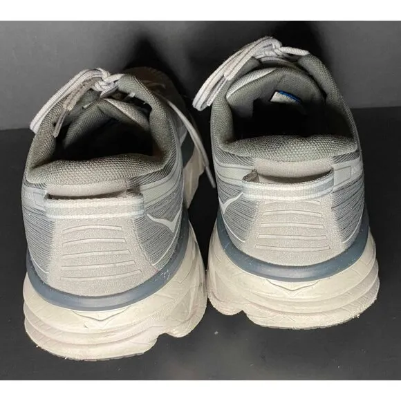 Hoka One One Bondi 7 Mens 12.5 Gray  Running Athletic Shoes 1110518