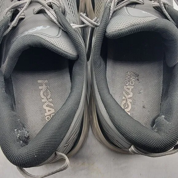 Hoka One One Bondi 7 Mens 12.5 Gray Wild Dove Athletic Running Shoes Casual