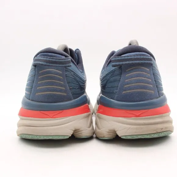 Hoka One One Bondi 7 Men's Size 9.5 Blue Running Shoes Sneakers  1110518 RTOS