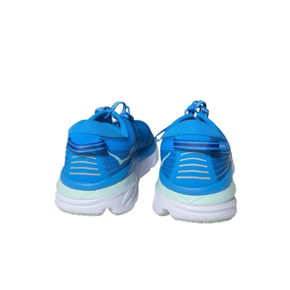 Hoka One One Bondi 7 Running Shoes Blue white Mens size 11 Worn Twice