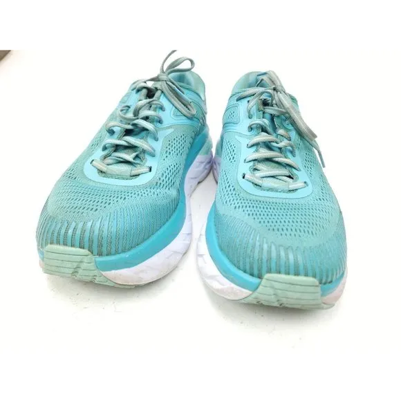 HOKA ONE ONE Bondi 7 Women's Size 9 Running Shoes Aquarelle / Eggshell Blue