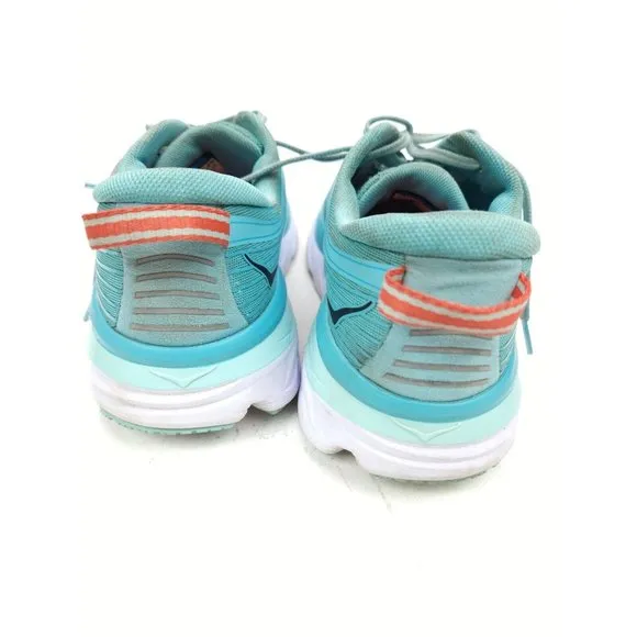 HOKA ONE ONE Bondi 7 Women's Size 9 Running Shoes Aquarelle / Eggshell Blue