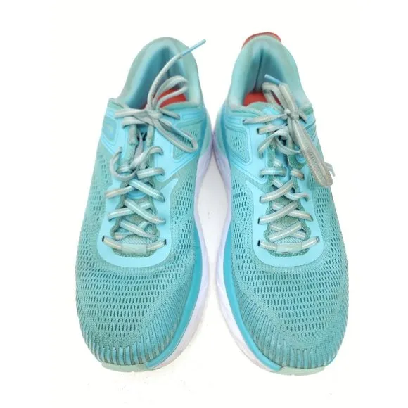 HOKA ONE ONE Bondi 7 Women's Size 9 Running Shoes Aquarelle / Eggshell Blue