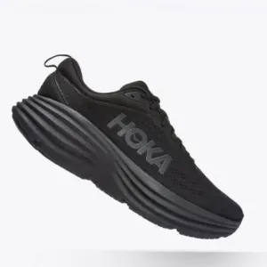 Hoka One One Bondi 8 Black Running Shoes women’s size 11
