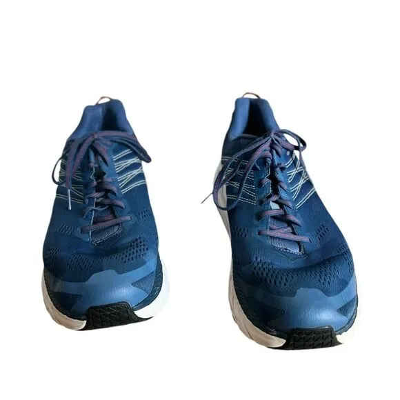 Hoka One One Clifton 6 1102872 EBPA Ensign Blue Running Shoes Men's Size 12 Wide