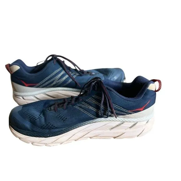 Hoka One One Clifton 6 1102872 EBPA Ensign Blue Running Shoes Men's Size 12 Wide