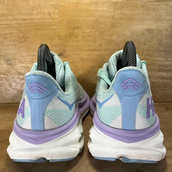 Hoka One One Clifton 9 Womens Size 6 (B)Running Shoes Sneakers Sunlit Ocean