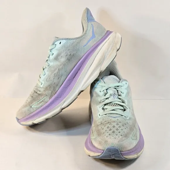 Hoka One One Clifton 9 Womens Size 7 B Running Shoes Sneakers 1127896 SOLM