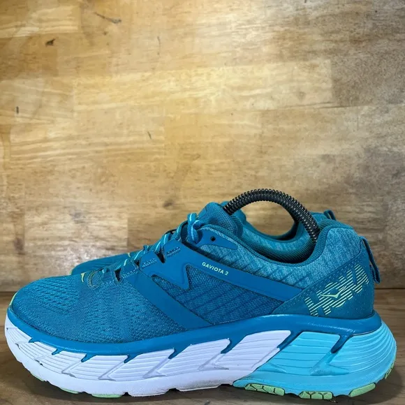 Hoka One One Gaviota 2 Womens Size 9.5 Running Shoes Sneakers Teal Blue 1099630