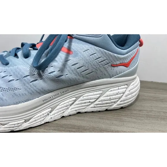 Hoka One One Gaviota 4 Womens Size 11 Running Shoes Blue Fog