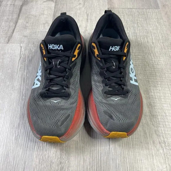 Hoka One One Men's Bondi 8 1123202 ACTL Gray Running Shoes Sneakers Size 10 D H