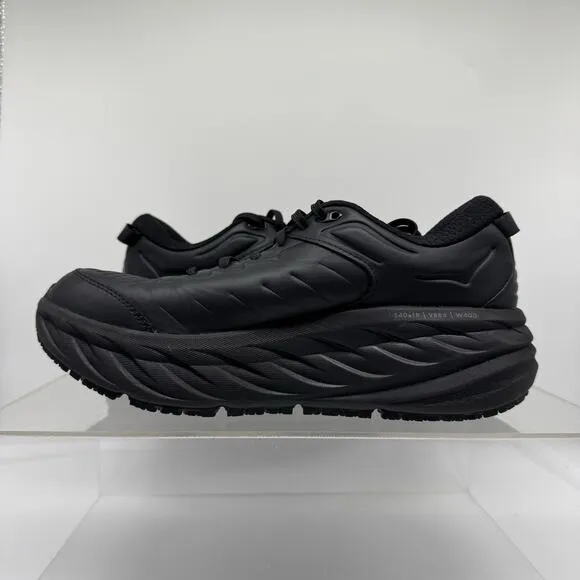 Hoka One One Mens Bondi SR 1110520 BBLC Black Running Shoes Sneakers Size 9.5