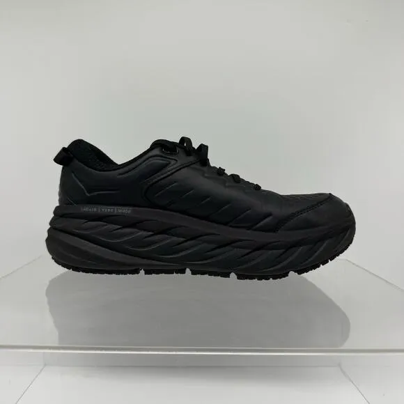 Hoka One One Mens Bondi SR 1110520 BBLC Black Running Shoes Sneakers Size 9.5