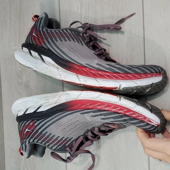 Hoka One One Mens Clifton 5 Athletic Running Sneakers shoes sz 11.5
