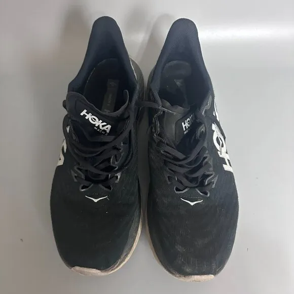 Hoka One One Mens Size 11.5D Mach 5 1127893 BCSTL Black Running Shoes Sneakers