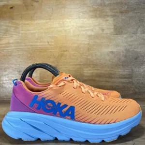 Hoka One One Rincon 3 Womens Size 7 Running Shoes Sneakers Orange Purple