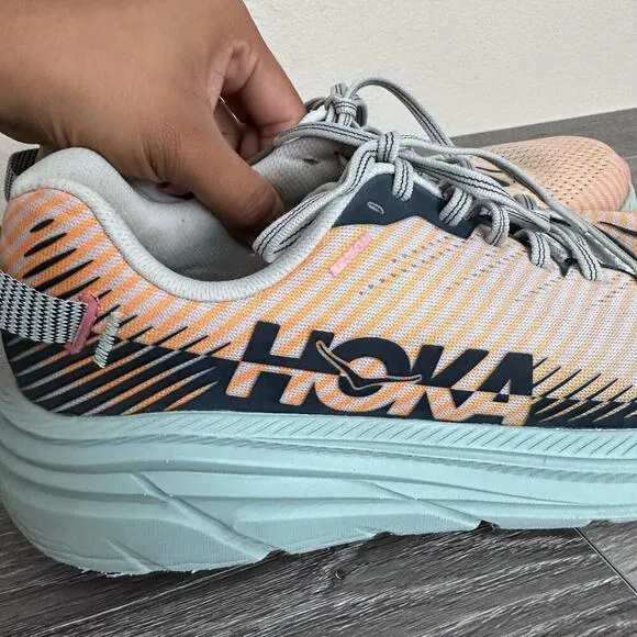 Hoka One One Women's Multicolor Rincon 2 Running Shoes Meta-Rocker Lace Up