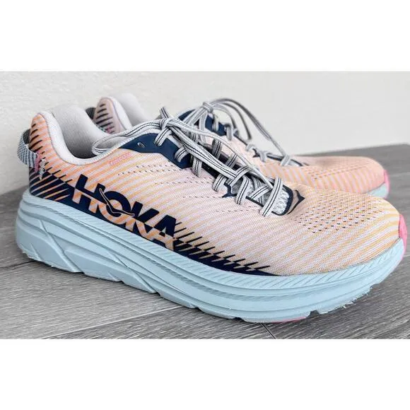 Hoka One One Women's Multicolor Rincon 2 Running Shoes Meta-Rocker Lace Up