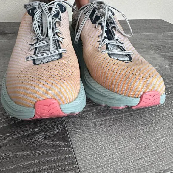 Hoka One One Women's Multicolor Rincon 2 Running Shoes Meta-Rocker Lace Up